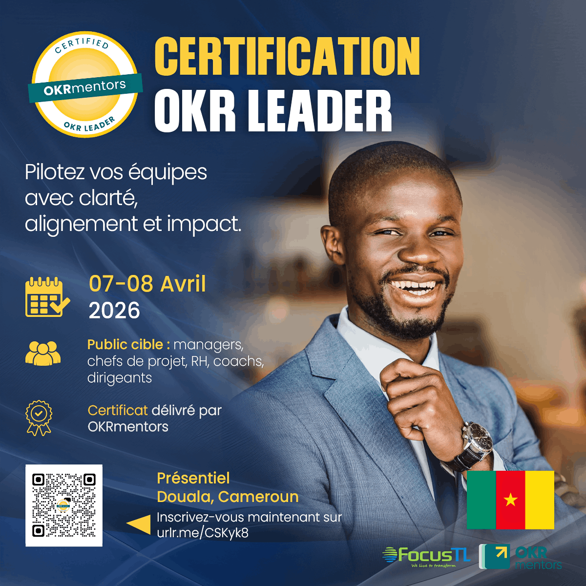 Affiche Certif OKR LEADER Cameroun (1) (1) (1)